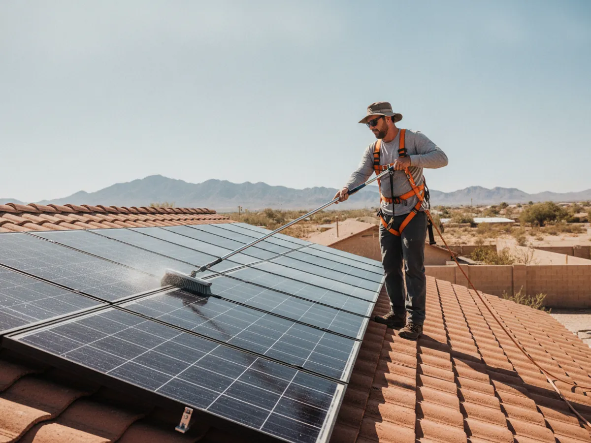 Solar Panel Cleaning in El Paso, TX